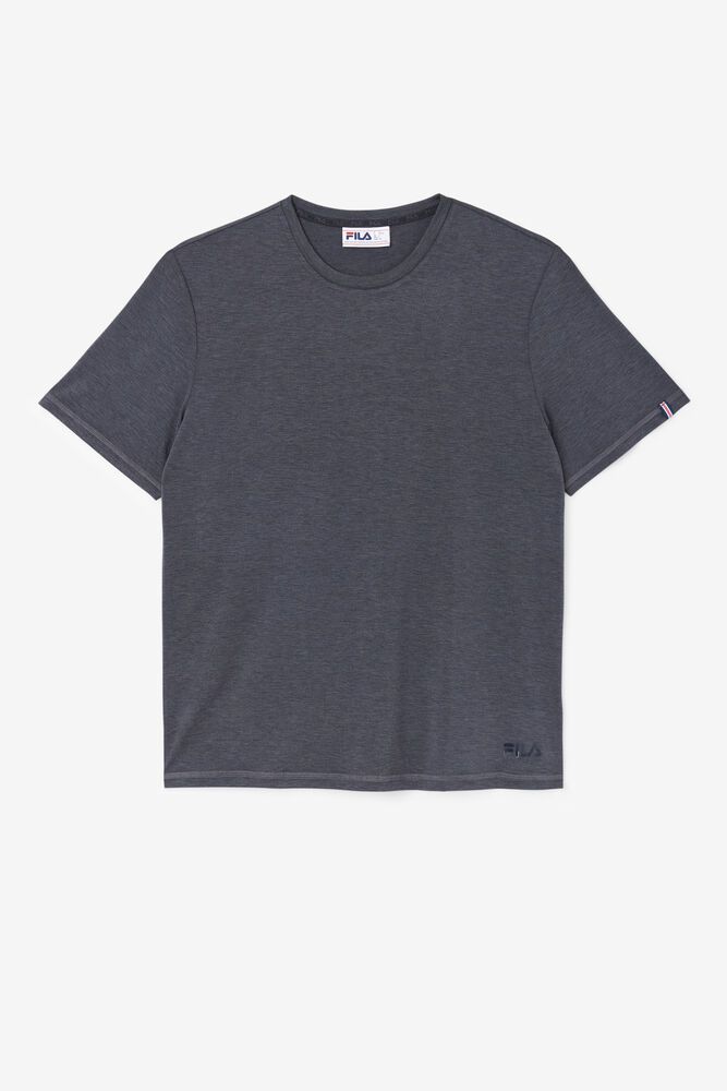 Fila Commuter Grey T-Shirt Mens - NZ 32109-EAZJ